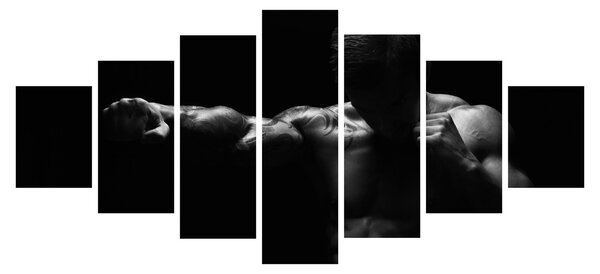 Obraz - Úder pěstí (210x100 cm)