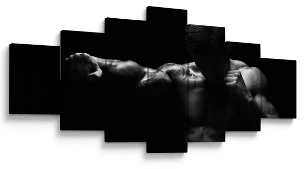 Obraz - Úder pěstí (210x100 cm)