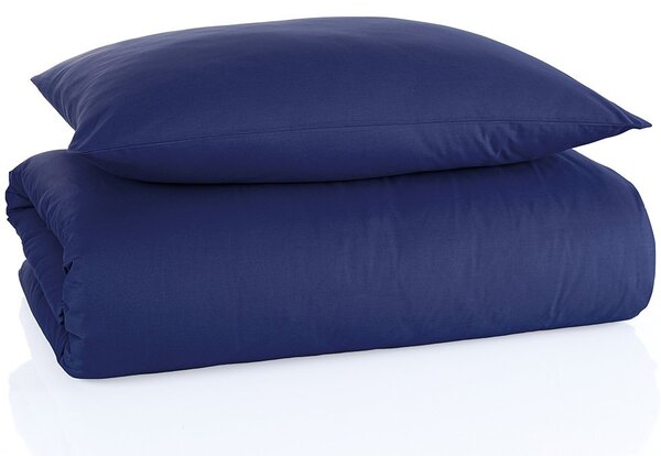 Bavlněné jednobarevné ložní povlečení BedTex Exclusive Collection - modré - 100% bavlna - 70 x 90 cm + 140 x 200 cm