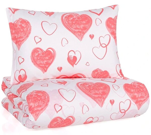 Bavlněné ložní povlečení Pink Love - rozbalené