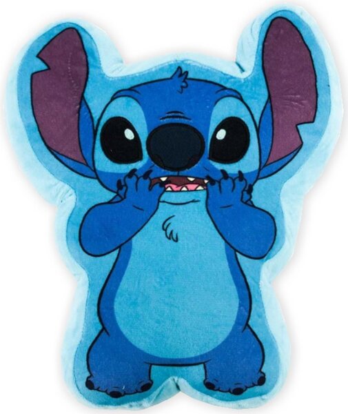 Tvarovaný polštář Lilo & Stitch - motiv Stitch - 25 x 30 cm
