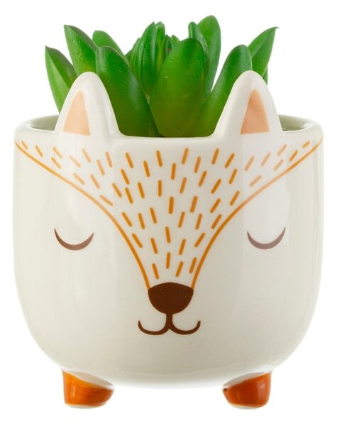 Kamenný obal na květináč ø 7 cm Woodland Fox – Sass & Belle