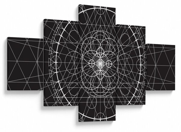 Obraz - Abstrakce hodin (125x70 cm)