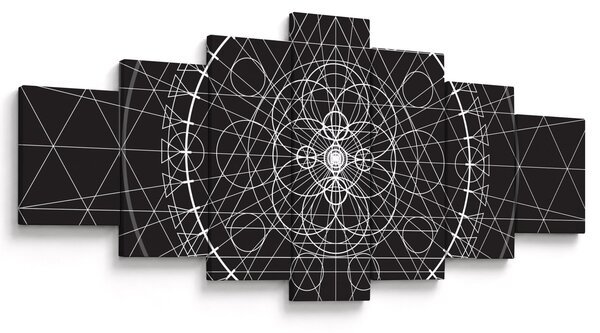 Obraz - Abstrakce hodin (210x100 cm)
