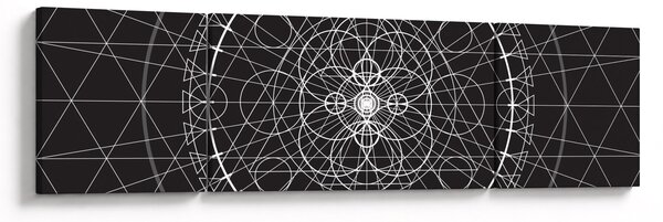 Obraz - Abstrakce hodin (170x50 cm)