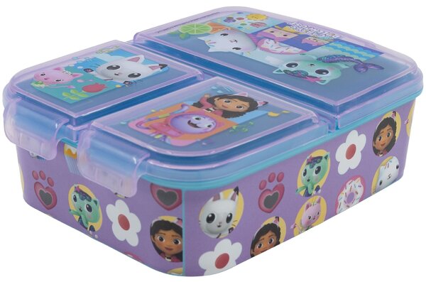 Multibox na svačinu Gábinin kouzelný domek se 3 přihrádkami | Bez obsahu BPA