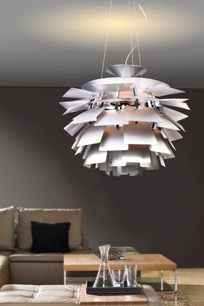 FLOWER závěsné svítidlo 1x E27 100W bez zdroje 60cm IP20, hliníkové