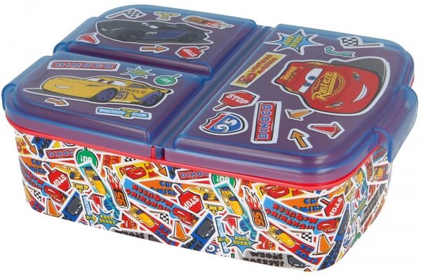 Multibox na svačinu Auta / Cars od Disney se 3 přihrádkami