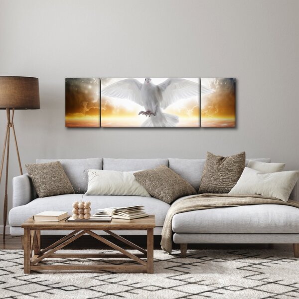 Obraz holubice (170x50 cm)