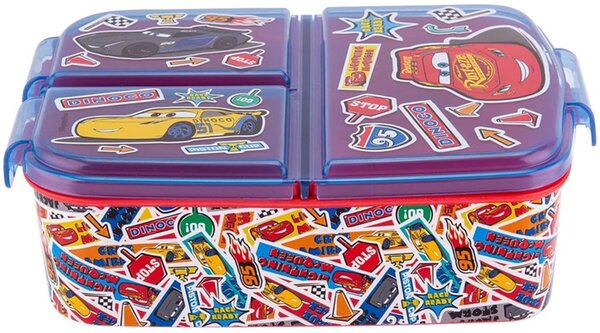 Multibox na svačinu Auta / Cars od Disney se 3 přihrádkami