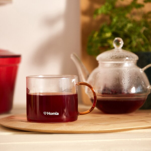 Hrnek GLOSSY s hnědým ouškem 837079 440 ml