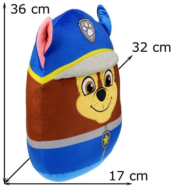 Squish polštářek Tlapková patrola - Paw Patrol - motiv policista Chase