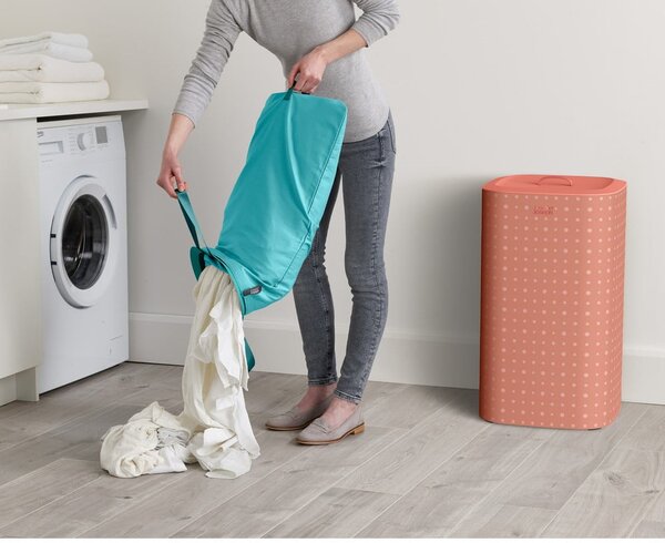 Růžový látkový koš na prádlo 60 l Tota Pop – Joseph Joseph