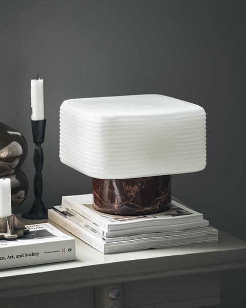Stolní lampa atena hnědá