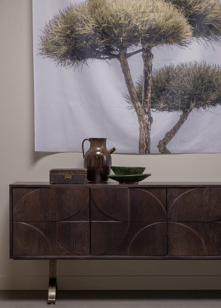 Příborník wardo 180 x 40 cm hnědý