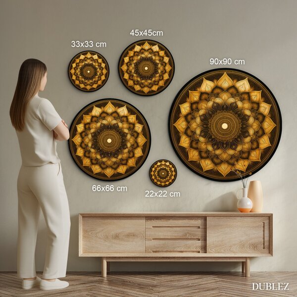 DUBLEZ | Mandala na stěnu - Regenerace | UV tisk, Premium
