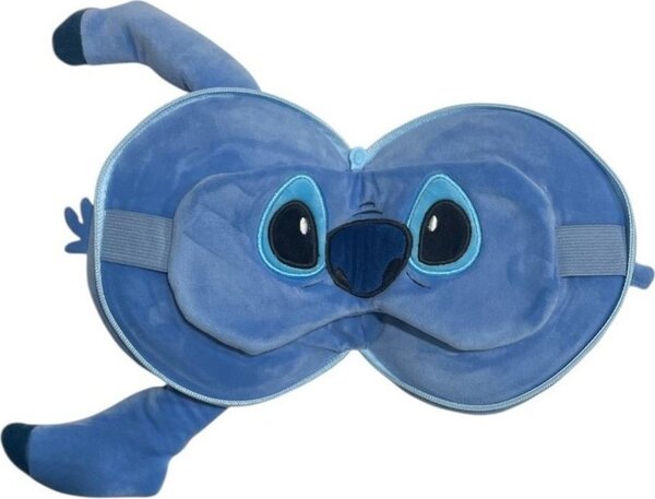 Plyšový cestovní polštářek s oční maskou Stitch
