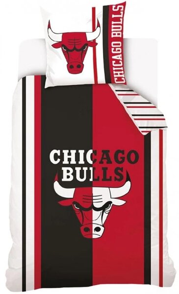 Bavlněné ložní povlečení Chicago Bulls - 100% bavlna Renforcé - 70x90 cm + 140x200 cm