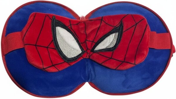 Plyšový cestovní polštářek s oční maskou Spiderman