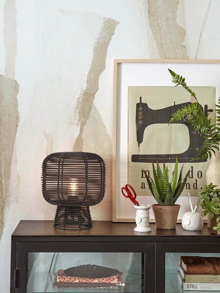 Stolní lampa tanami 30 cm černá