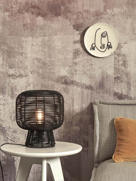 Stolní lampa tanami 30 cm černá