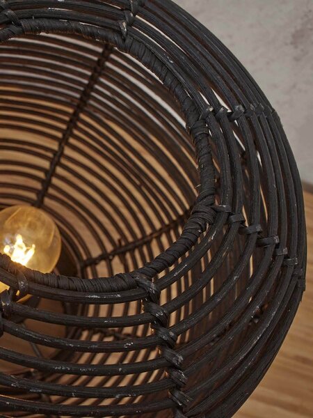 Stolní lampa tanami 30 cm černá