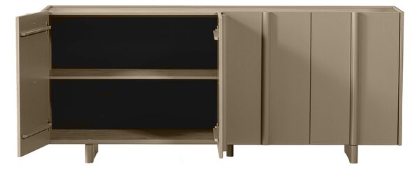 Komoda suba 85 x 200 cm krémově hnědá