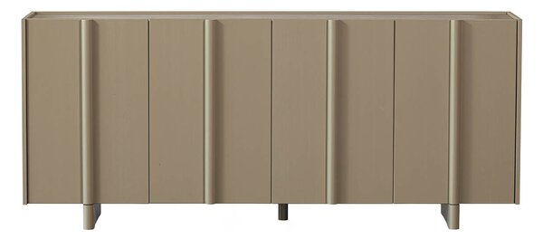 Komoda suba 85 x 200 cm krémově hnědá