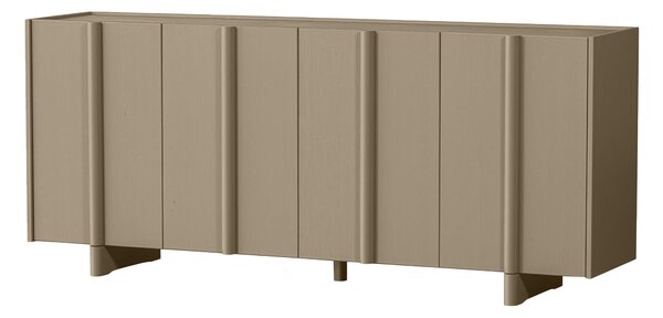 Komoda suba 85 x 200 cm krémově hnědá
