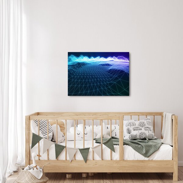 Obraz - Hory v počítačovém modelu (70x50 cm)