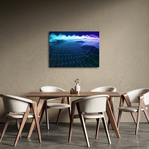 Obraz - Hory v počítačovém modelu (70x50 cm)