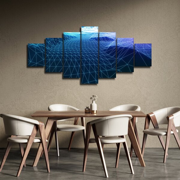 Obraz - Hory v počítačovém modelu (210x100 cm)