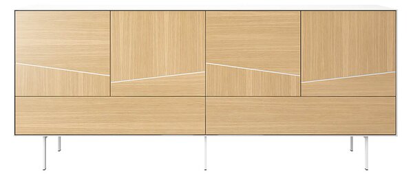 Komoda inasa 200 x 84 cm bílá