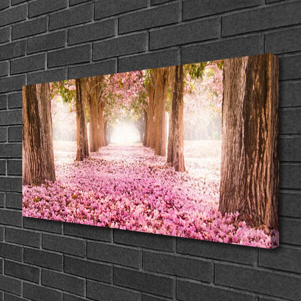 Obraz na plátně Strom Růže Květiny Příroda 140x70 cm