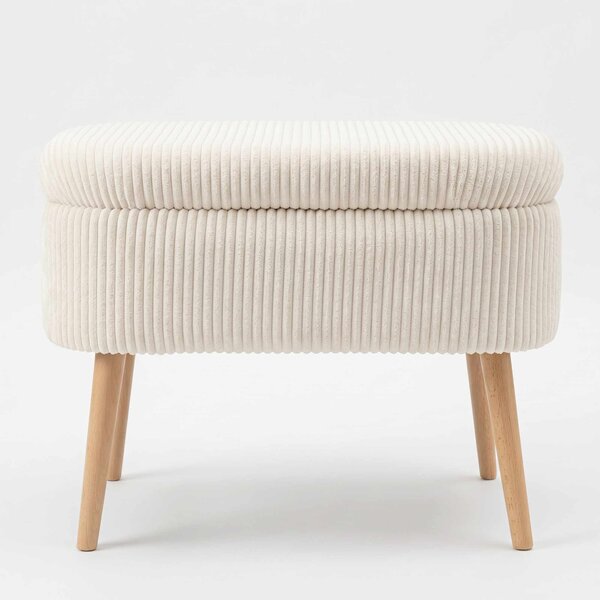 ASIR Taburet MINI OSLO LINEN krémová