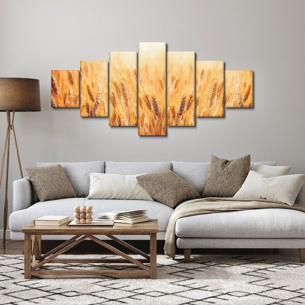 Obraz - pole s obilím (210x100 cm)