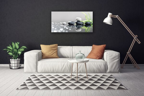 Obraz na plátně Kameny Tráva Umění 120x60 cm