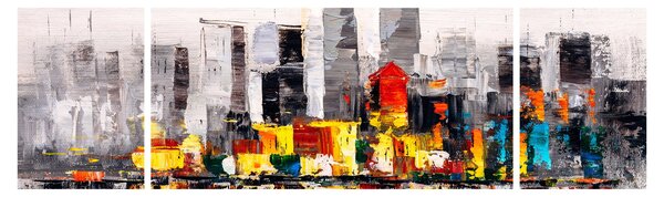 Obraz - Malba velkoměsta (170x50 cm)
