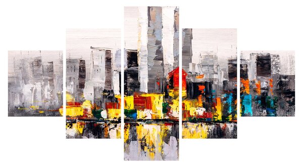 Obraz - Malba velkoměsta (125x70 cm)