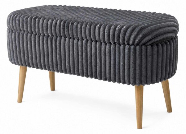 ASIR Taburet OSLO LINEN šedá