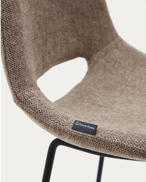 Světle hnědá barová židle (výška sedáku 65 cm) Zahara – Kave Home