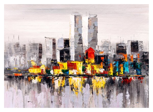 Obraz - Malba velkoměsta (70x50 cm)