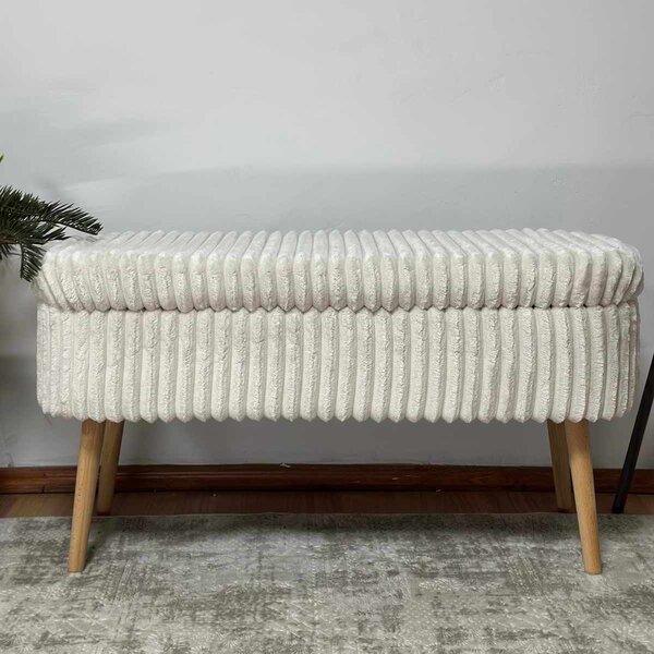 ASIR Taburet OSLO LINEN krémová