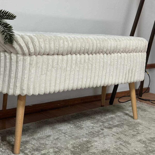 ASIR Taburet OSLO LINEN krémová