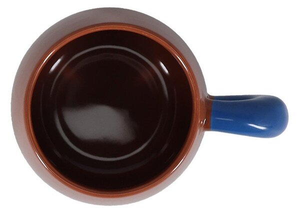 Tmavě hnědý hrnek z kostního porcelánu 470 ml Coco – ONA