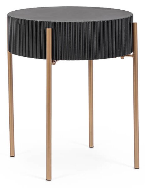 Konferenční stolek Dara ⌀40.5 cm černý
