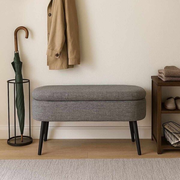 ASIR Taburet OSLO LINEN šedá
