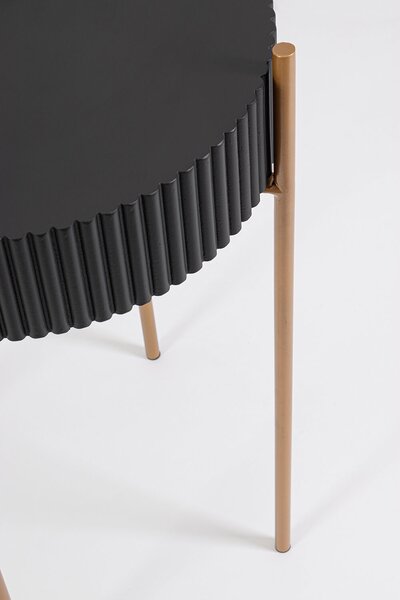 Konferenční stolek Dara ⌀40.5 cm černý