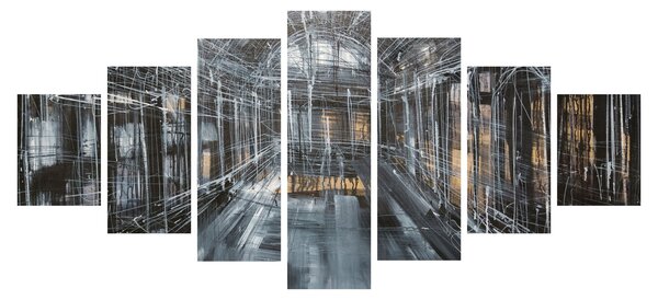 Obraz interiéru staré budovy (210x100 cm)