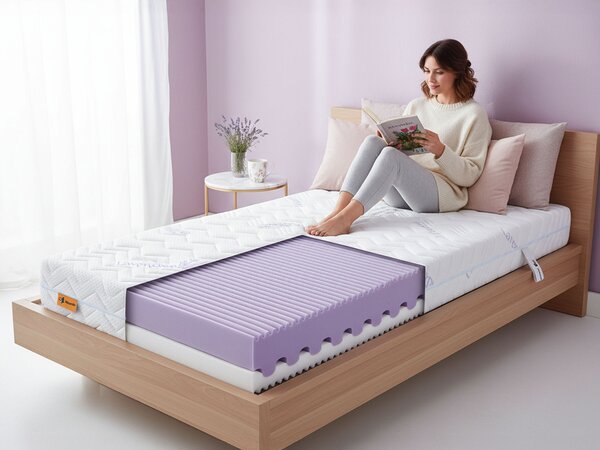 Wilsondo Vysoká pěnová matrace Violletta 80x200x20 - potah Lavender